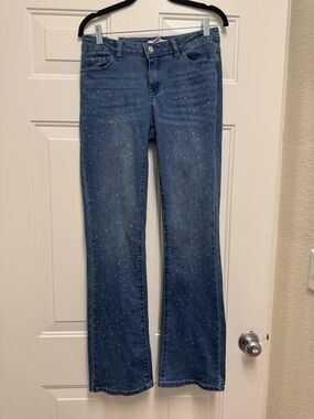 Almost Famous Medium Blue Rhinestone Jeans 0091